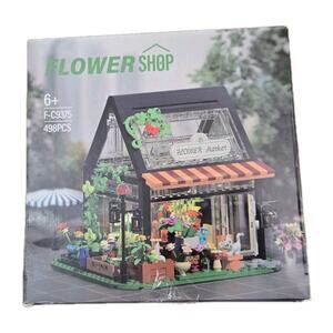 Flower House Bulding Blocks Set Flower Shop 498 pcs